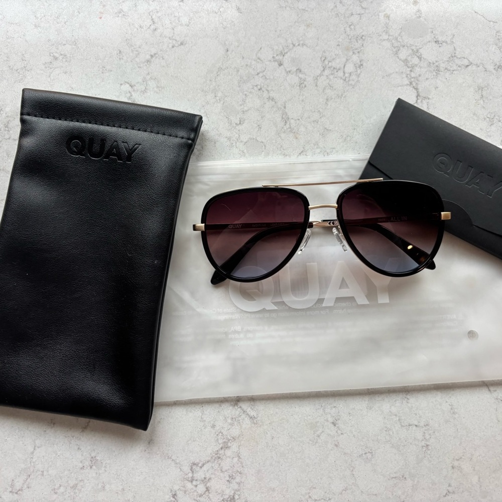 Quay Australia All in Medium aviator sunglasses